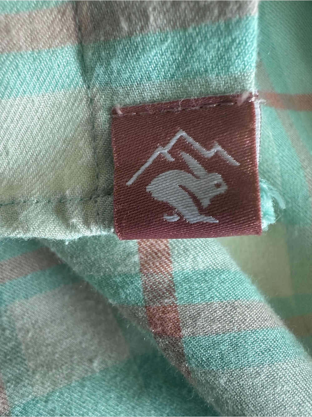 Rabbit High Country Flannel Women Small Blue Plaid Performance Merino Wool Shirt - Picture 5 of 10